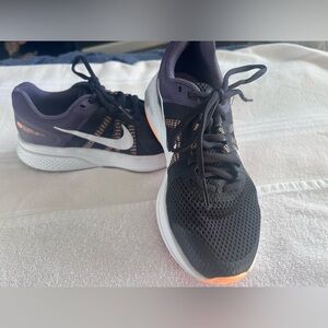 Nike Purple and Orange Swift 2 Running Sneakers